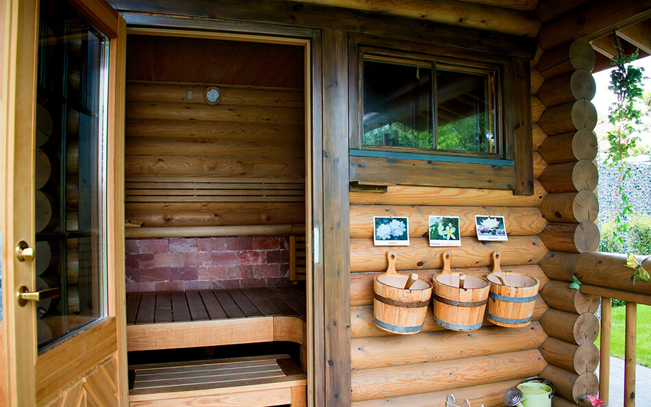 voordeel Koloniaal gehandicapt Overnachten in Finse Blokhut met zoutsteen Sauna @ Burmtiende privé Sauna  en Massage tussen Temse en Sint-Niklaas